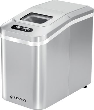 Guzzanti GZ 121 Eismaschine / Wasserbehälter | Eis: 1,1 L | 0,3 kg / 10 kg Würfel - 24 Stunden 