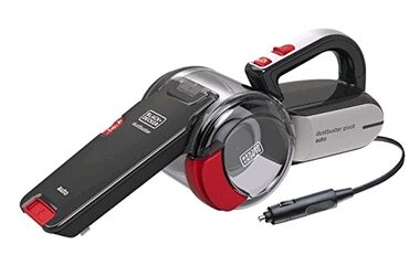 Black&Decker Pivot PV1200AV-XJ schwarz-rot / Autostaubsauger 12V / 0,44 l / 1060 l-min / Kabel 5 m