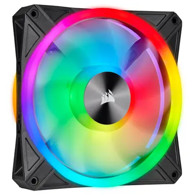Corsair iCUE QL140 RGB PWM 140 mm (2 Stück) + iCUE Core Controller