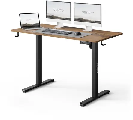 SENSE7 NOJO LIGHT Schreibtisch, schwarze Eiche