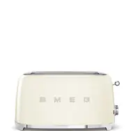 Ausgepackt - SMEG Toaster im Retro-Stil der 50er Jahre, cremefarben, 950 W, 2 Schlitze, 4 Toasts, ausgepackt