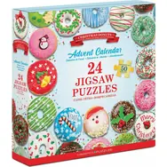 EUROGRAPHICS Puzzle-Adventskalender: Weihnachtsdonuts / 24x50 Teile / ab 6 Jahren