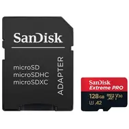 SanDisk Extreme PRO microSDXC 128 GB + Adapter / Klasse 10 / UHS-I / Lesen: bis zu 200 MB