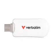 Verbatim Plectra 256GB weiß / Flash Disk / USB-C 3.0 / bis zu 100 MB