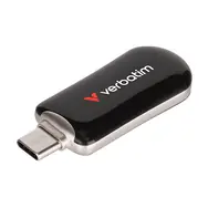 Verbatim Plectra 256GB schwarz / Flash Disk / USB-C 3.0 / bis zu 100 MB