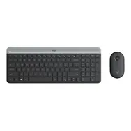 Logitech Slim Wireless Combo MK470 US schwarz / kabelloses Tastatur- und Mausset / US-Version