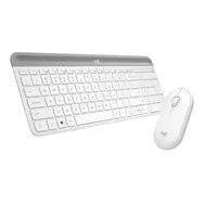 Logitech Slim Wireless Combo MK470 DE weiß / kabelloses Tastatur- und Maus-Set / DE-Version