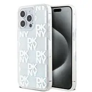 DKNY Liquid Glitter Checkered Pattern Backcover für Apple iPhone 15 Pro Max klar