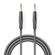 Nedis Stereo-Audiokabel 6,35 mm Klinke (M) - 6,35 mm Klinke (M) 1,50 m Dunkelgrau