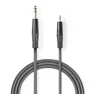Nedis Stereo-Audiokabel 6,35 mm Klinke (M) - 3,5 mm Klinke (M) 1,50 m Dunkelgrau