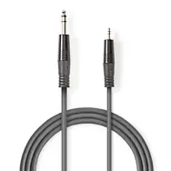 Nedis Stereo-Audiokabel 6,35 mm Klinke (M) - 3,5 mm Klinke (M) 3,00 m Dunkelgrau
