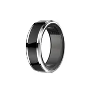 CUBE1 SMART Ring Größe 10 (20,8 mm) schwarz / Smart Ring / Bluetooth 5.1 / 5ATM