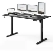 SENSE7 NOJO LIGHT Schreibtisch schwarz / elektrisch höhenverstellbar / 140 x 70 cm / Tragkraft 70 kg