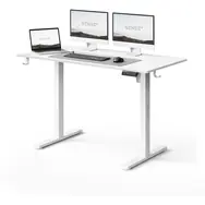 Ausgepackt - SENSE7 NOJO LIGHT Schreibtisch weiß / elektrisch höhenverstellbar / 120 x 60 cm / Tragkraft 70 kg / ausgepackt