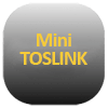 Symbol für Mini-TOSLINK-Anschluss – optische Audioverbindung