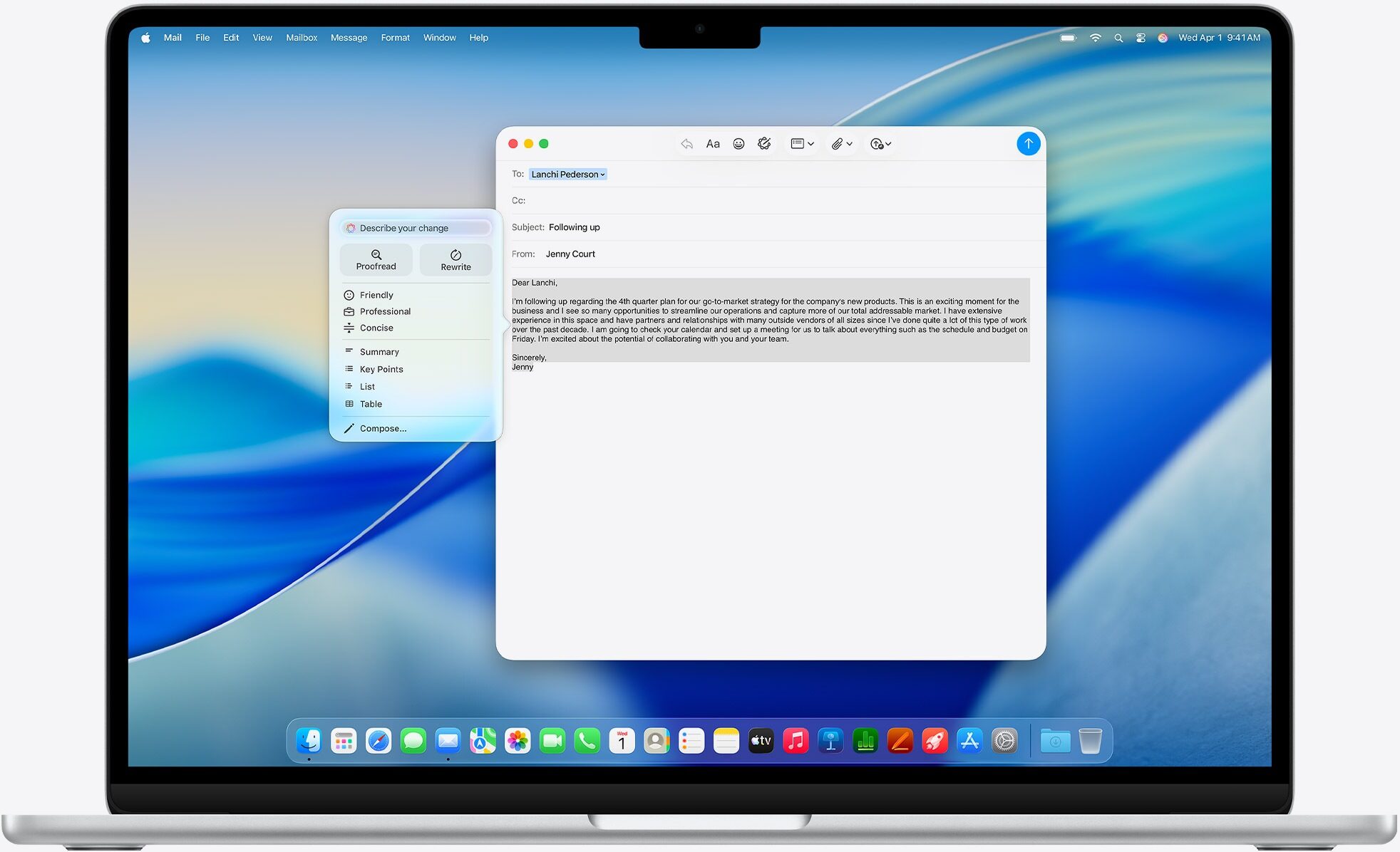 Apple Intelligence na MacBooku Air